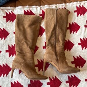 Vince Camuto Brown Suede Heeled Boots